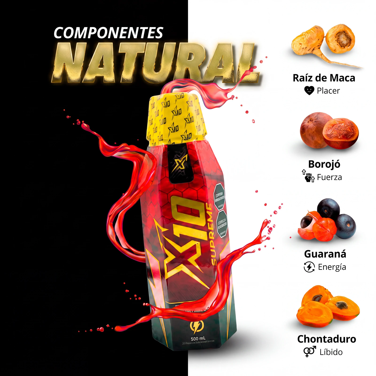 X10 Tarro Supreme 500 mL - presentación del producto